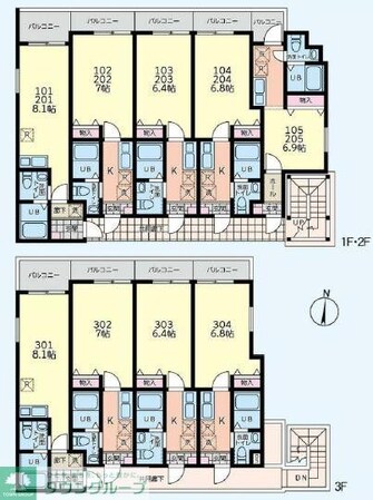 フォレスト南多摩の物件間取画像